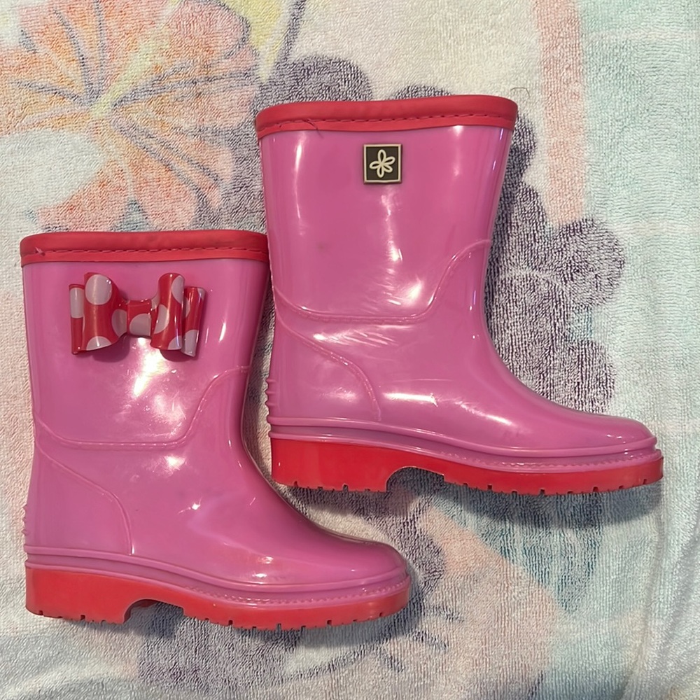 Matilda Jane Toddler rain boots EUC size 7 toddler
